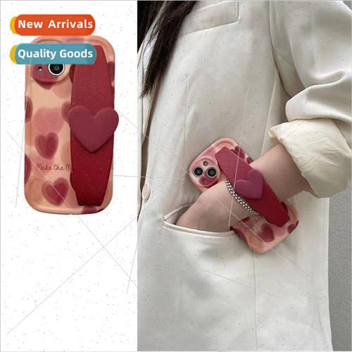 Creative Wine Red Love IPhone14ProMax Photo Frame Wristband