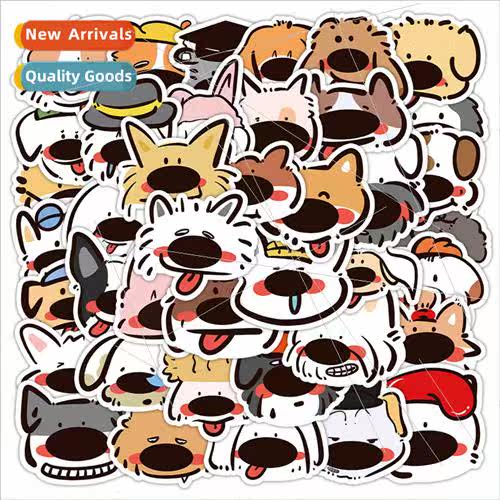 60 cute big nose dog childrens stickers decorative phone cas