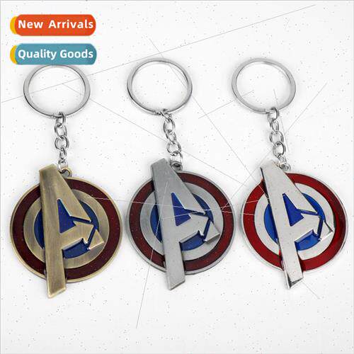 Movie  The Avengers 4 keychain metal A word key ring chain p