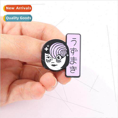 Movie Character Brooch Tomie Girl Mia Wallace Enamel Pin Met