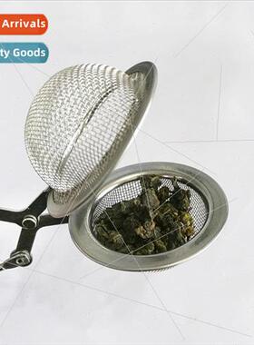 Stainless Steel Chain Handle Tea Ball Mesh Portable Tea Filt
