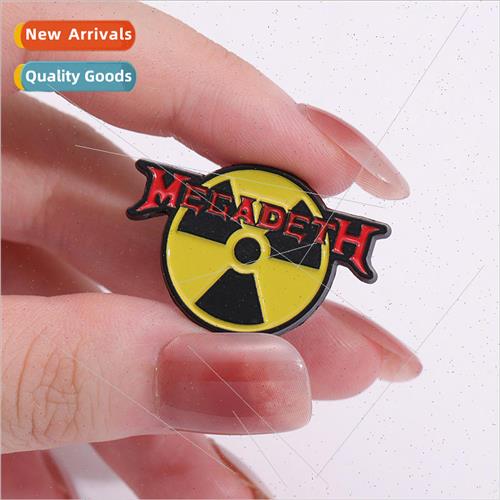 Metal Lovers Brooch Magdis and Radioactive  Mashup Badge Roc