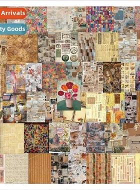 54 pcs of retro art era old things time stickers handbook lu