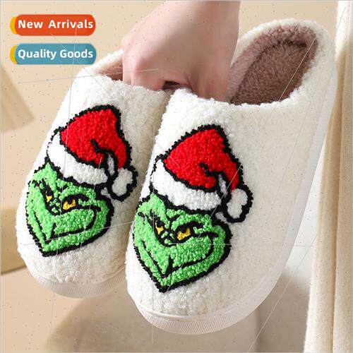 New com适用table home cute cartoon Grinch  winter cotton sli