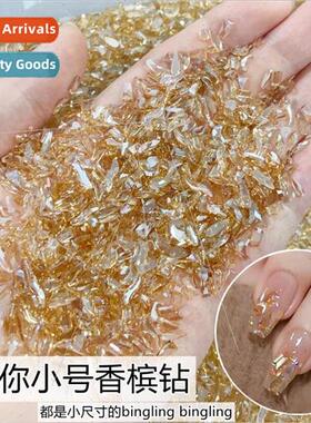 Warm elves crystal transparent champagne color aurora boreal