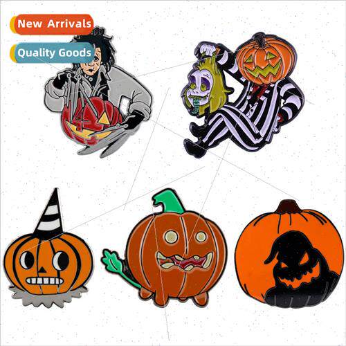 New Halloween Pumpkin Brooch Edward Scissorhands Underworld