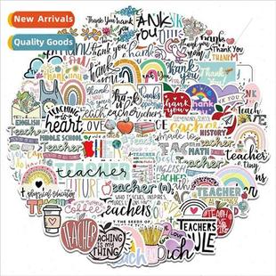 100 pieces of cartoon stickers thanks teacher stickers car c