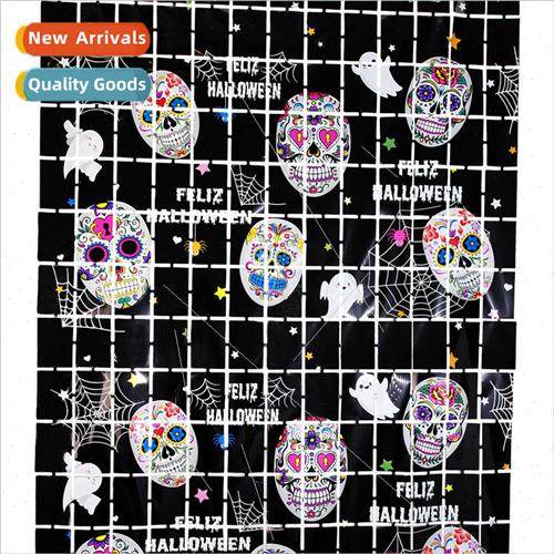 New 2m Halloween Square Rain Curtains Holiday Party Home Dec