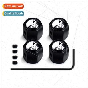 con log valve logo car with cap theft anti skull Ghost