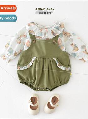 Girls spring suit ins Korean  of the small broken flowers in