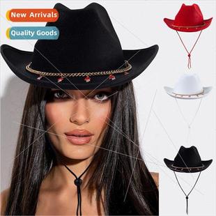 Party Hat Cowboy Western Jazz Rave Chain Tassel Design New