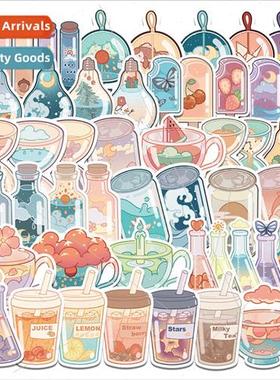 50 self-created designer  ins drink cup stickers luggage lap