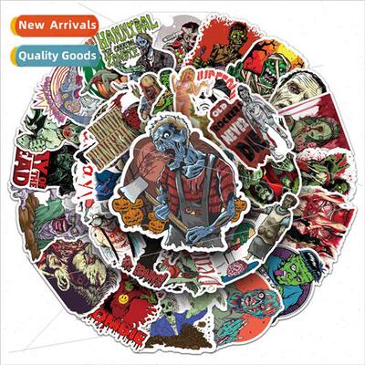 51 zombie horror creative graffiti stickers luggage scooter