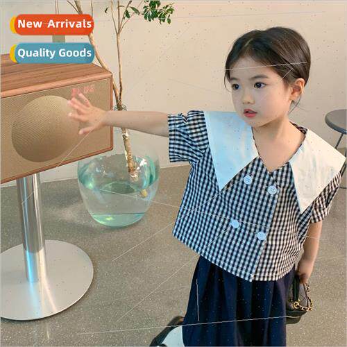 Girls suit Korean childrens wear 2023 summer new 适用eign- c