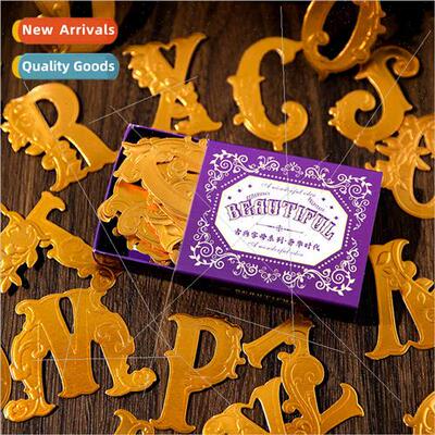 Words of their own decorative gold-plated material classical