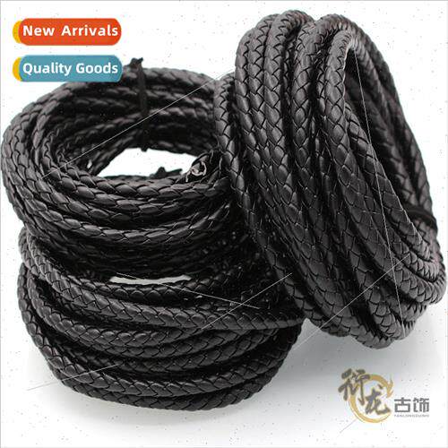 diy jewelry accessories materials black PU multi-strand brai