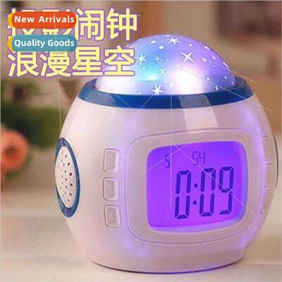 1038 Musical Starry ght Projection Clock Natural Sound Elect