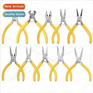Handmade diy pliers yellow sharp-nosed pliers jewelry pliers