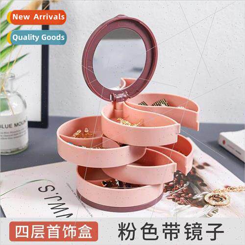 Household simple jewelry box multi-layer ring earrings stora