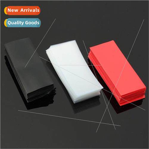 Pack of 20 Transparent Black and Red Battery Sleeves 18650 n