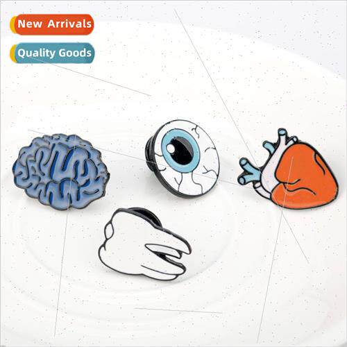 Jewelry Eyes Heart Teeth Brooch Pins Bags Clothing Accessori