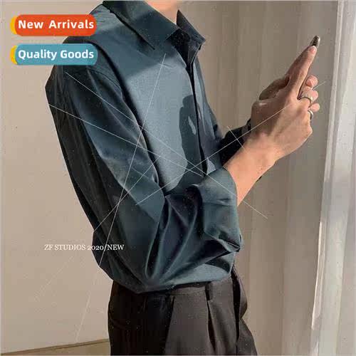 Dark asceticism long-sleeved shirt men and women vintage dra