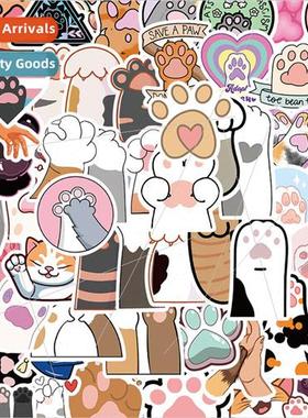 61 cute cat paw graffiti stickers notebook cell phone water