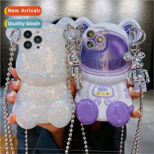 Space Bear Apple 13ProMax Slant Hanging Strap Bell Bear 11/1