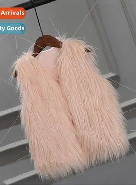 2022 fall and winter imitation fur fox hair vest female wate