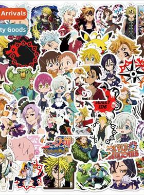 50 new anime seven deadly sins graffiti stickers motorcycle