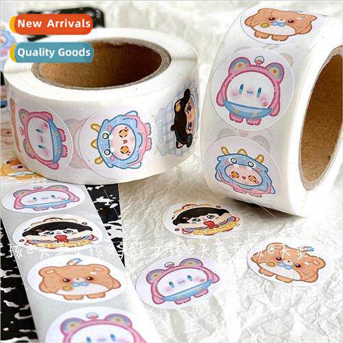 Cute egg doll party generation roll stickers handbook materi
