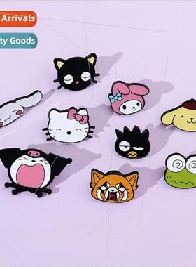 Creative cartoon Sanrio cute metal badges Kuromi KT cat Yuji