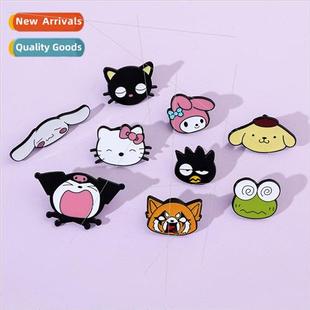 cute metal cat cartoon Yuji Sanrio Kuromi Creative badges