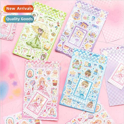 Romantic sunset discipline material stickers small card fres