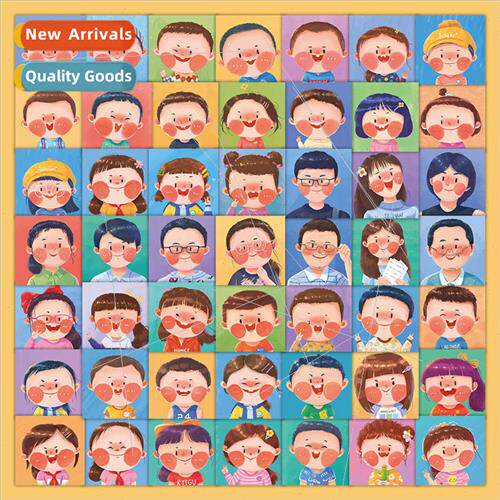 63 oil painting head stickers art hand-painted anime cute ph