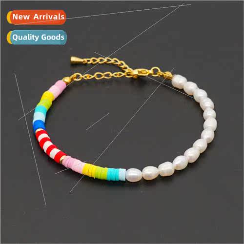 Creative design bohemian  4mm rainbow soft ceramic piece bar