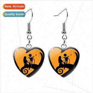 New Arrivals The Nightmare Be适用e Christmas Heart Earrings
