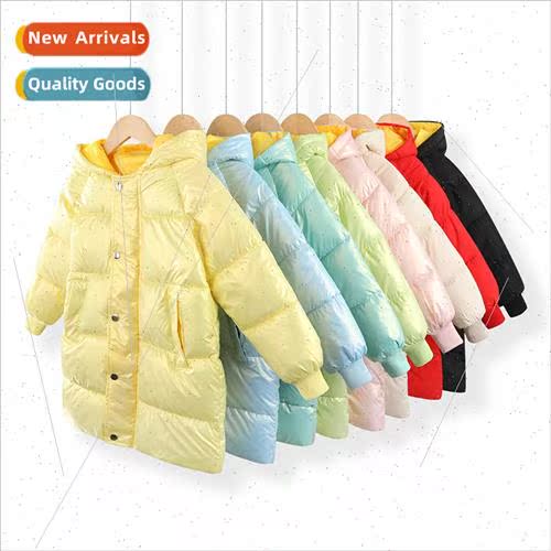 Childrens childrens down jacket dazzle color thickened in th