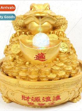 Creative gold toad resin crafts cash register asure bowl orn