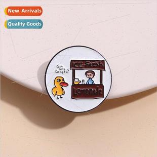 Clothes Brooch Metal Accessory Pin Badge New Duck Cute