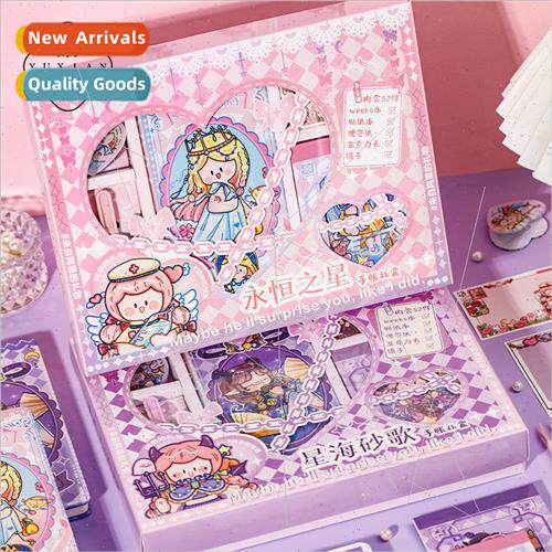 Star Ago Book  Set Cartoon Characters Opening  Student  Hand