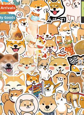 50 Cute Nerdy Dog Shiba Inu Doodle Stickers DIY ggage Skateb