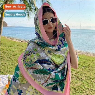 2023 new thickened retro ethnic wind sun shawl travel photog
