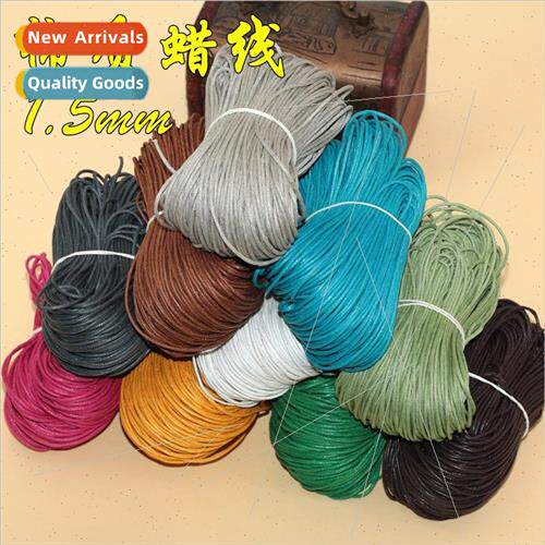 Wax thread 1.5mm multicolor necklace bracelet rope diy handm
