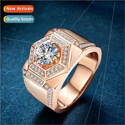 new moissanite platinum diamond ring 18k rose gold colored g