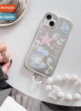 ins plating pearl shell starfish 适用 Apple 13P phone case i