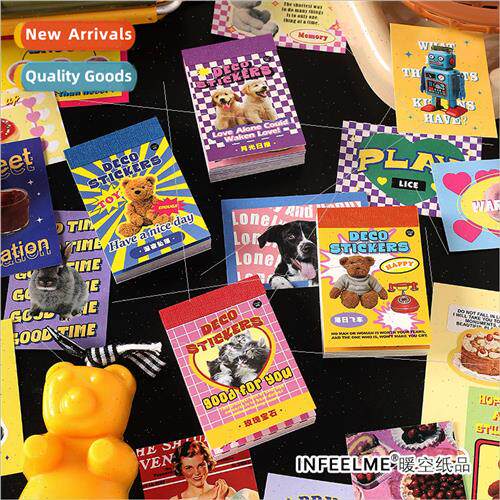 -adhesive sticker book Island old things series Korean handb
