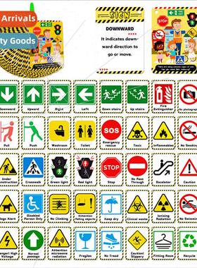 50 new baby pre-school life signs cognitive card early child