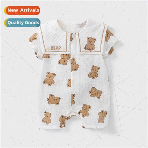 Baby clothes summer baby onesie thin section baby crawling c