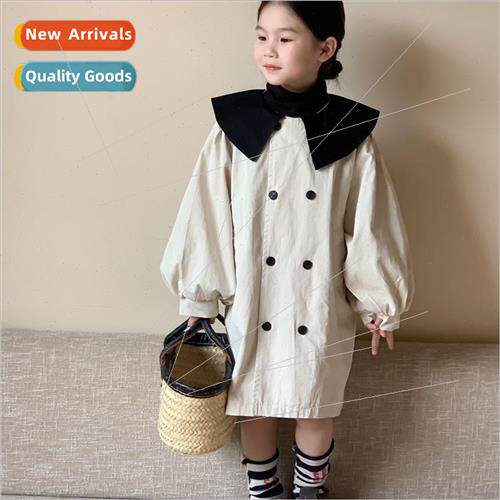 Childrens nch coat 2023 autumn  girls Korean  of the color c